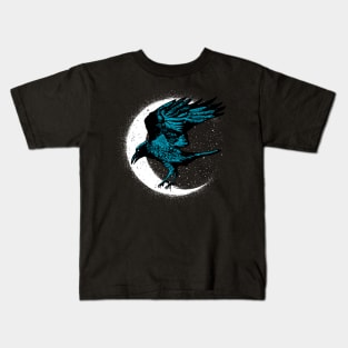 Moon Raven Kids T-Shirt